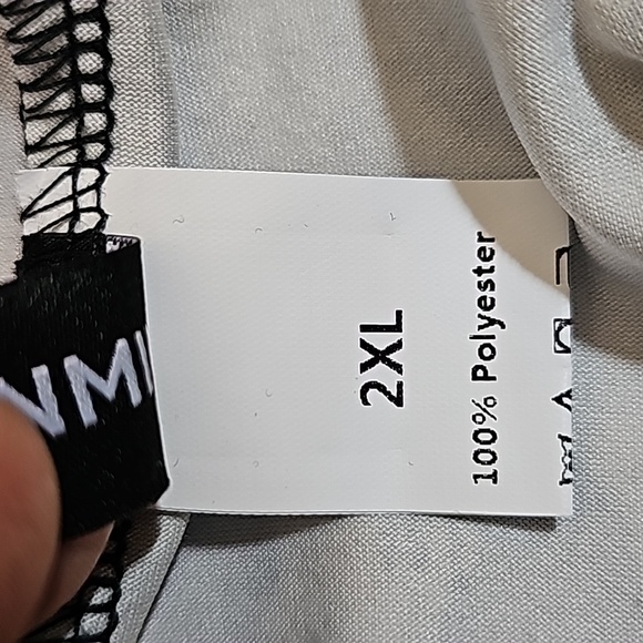 Black & leopard animal print slip over dress easy care Plus 2XL elastic waist - Picture 4 of 11